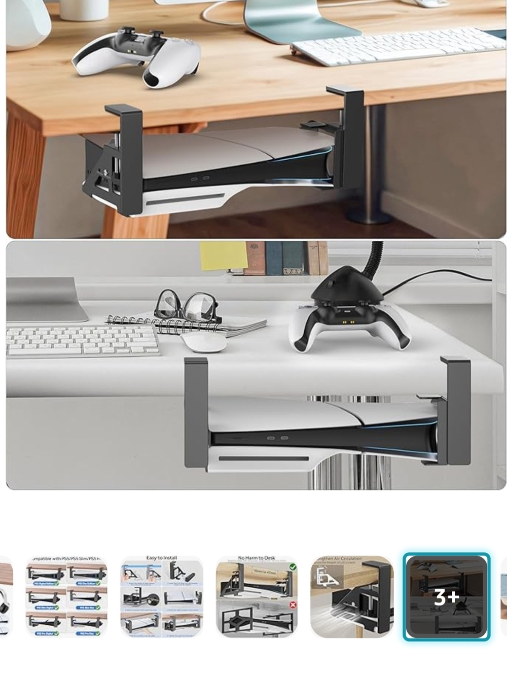 PS5/slim/pro Under Desk Mount (42)